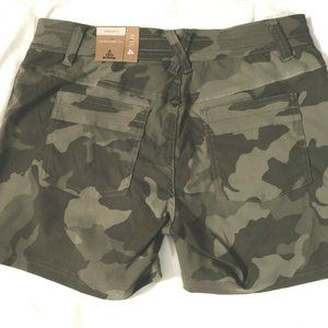New Prana Olivia Shorts Sage Green Camo